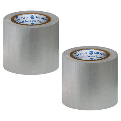 VCR Grey Duct Tape - 18 Meters in Length 120mm / 5" Width - Strong Book Binding Tape - Waterproof Heavy Duty Duct Tape