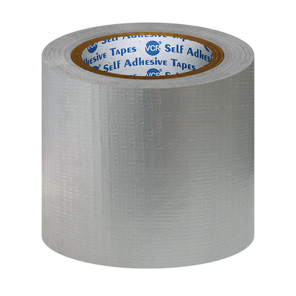 VCR Grey Duct Tape - 45 Meters in Length 120mm / 5" Width - Strong Book Binding Tape - Waterproof Heavy Duty Duct Tape