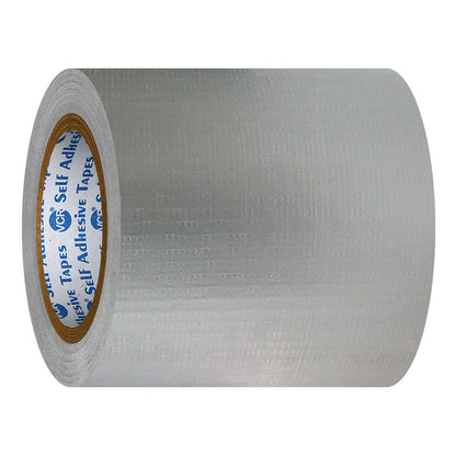 VCR Grey Duct Tape - 18 Meters in Length 144mm / 6" Width - Strong Book Binding Tape - Waterproof Heavy Duty Duct Tape