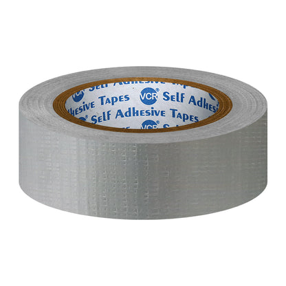 VCR Grey Duct Tape - 45 Meters in Length 24mm / 1" Width - Strong Book Binding Tape - Waterproof Heavy Duty Duct Tape
