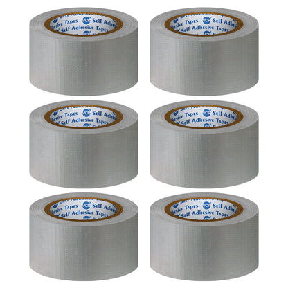 VCR Grey Duct Tape - 45 Meters in Length 48mm / 2" Width - Strong Book Binding Tape - Waterproof Heavy Duty Duct Tape