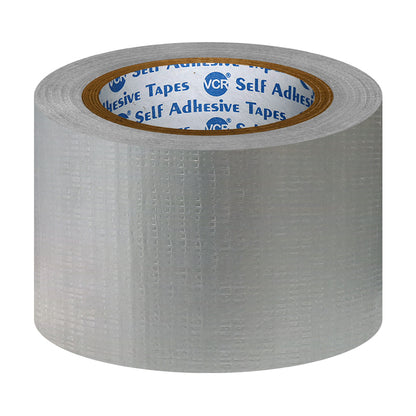 VCR Grey Duct Tape - 45 Meters in Length 72mm / 3" Width - Strong Book Binding Tape - Waterproof Heavy Duty Duct Tape