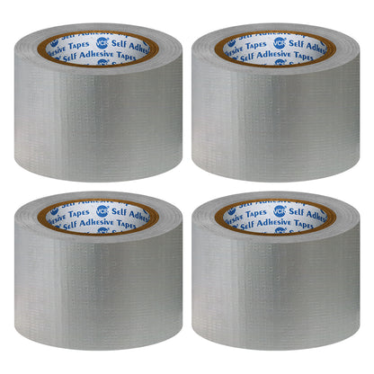 VCR Grey Duct Tape - 18 Meters in Length 72mm / 3" Width - Strong Book Binding Tape - Waterproof Heavy Duty Duct Tape