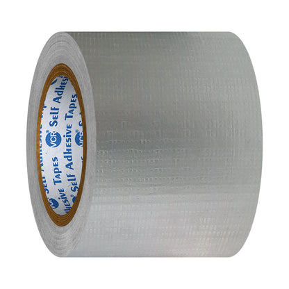 VCR Grey Duct Tape - 18 Meters in Length 96mm / 4" Width - Strong Book Binding Tape - Waterproof Heavy Duty Duct Tape