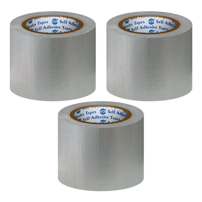VCR Grey Duct Tape - 45 Meters in Length 96mm / 4" Width - Strong Book Binding Tape - Waterproof Heavy Duty Duct Tape