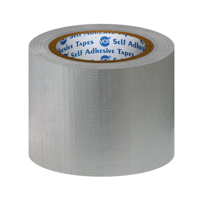 VCR Grey Duct Tape - 45 Meters in Length 96mm / 4" Width - Strong Book Binding Tape - Waterproof Heavy Duty Duct Tape