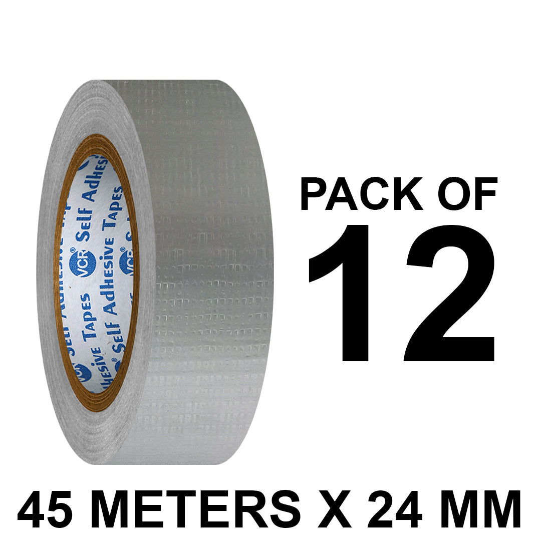 VCR Grey Self Adhesive Duct Tape 45m x 24mm