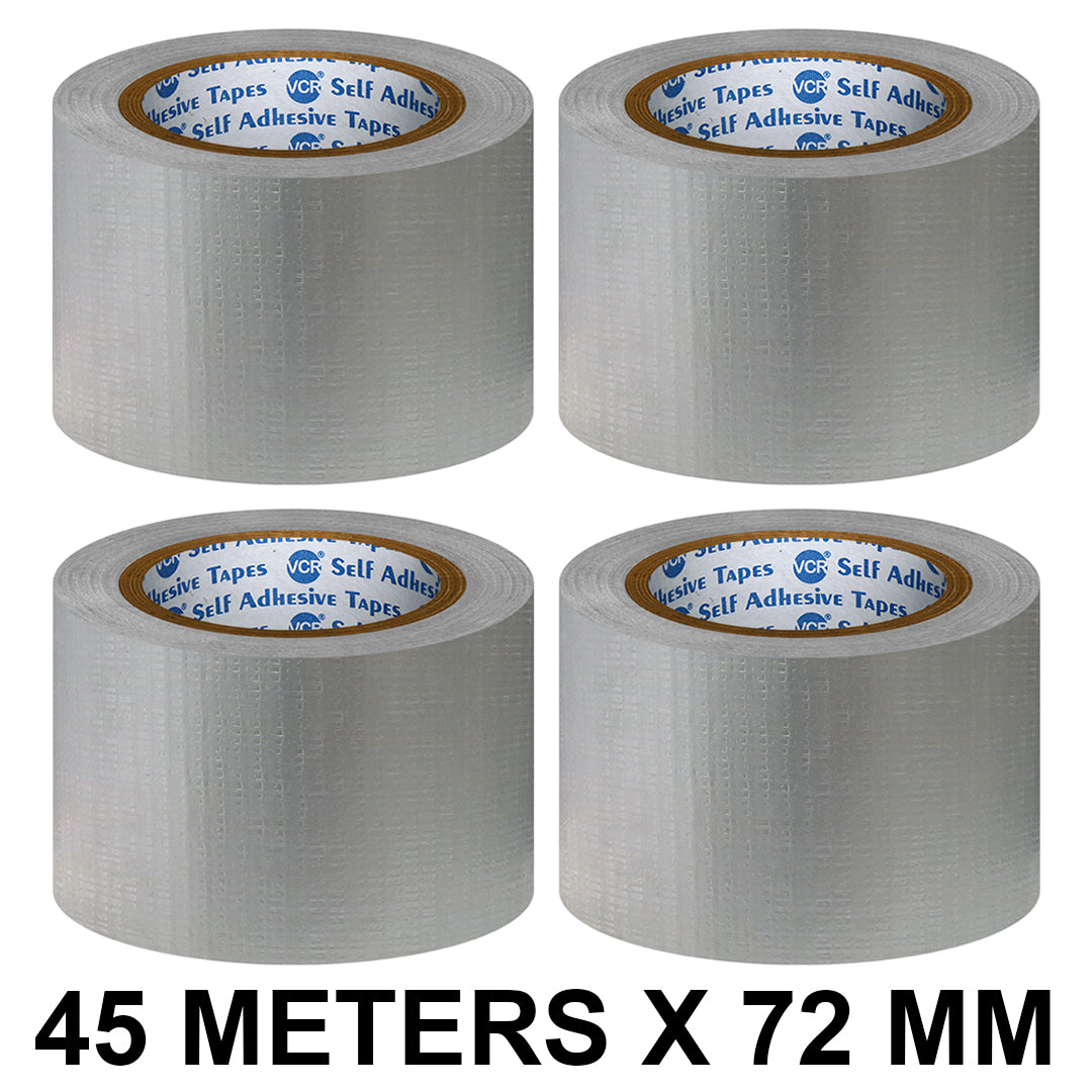 VCR Grey Self Adhesive Duct Tape 45m x 72mm
