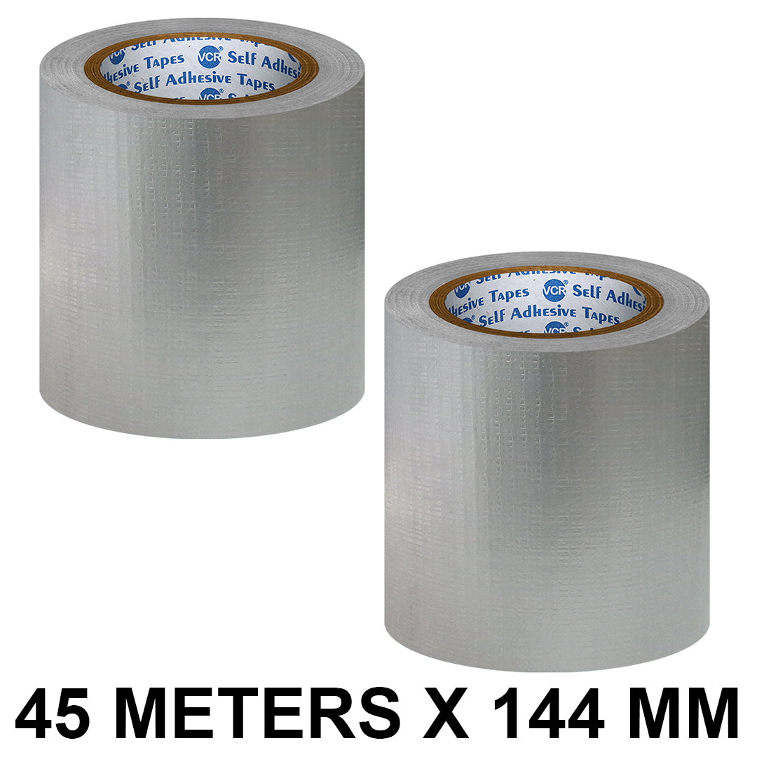 VCR Grey Duct Tape Roll 45m Length 144mm Width