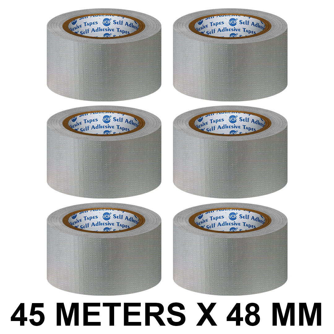 VCR Grey Self Adhesive Duct Tape 45 Meters x 48mm