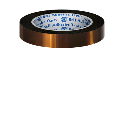 VCR kapton Tape 11mm / 0.45 inches Width - 33 Meters in Length - Amber Color - Pack of 1 Roll