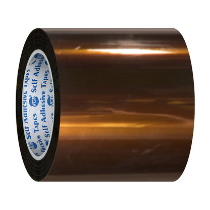 VCR kapton Tape 120mm / 05 inches Width - 33 Meters in Length - Amber Color - Pack of 1 Roll