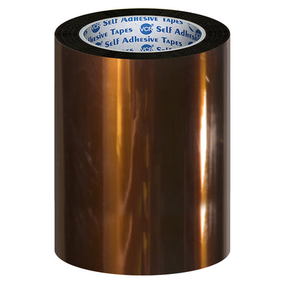 VCR kapton Tape 168mm / 07 inches Width - 33 Meters in Length - Amber Color - Pack of 1 Roll