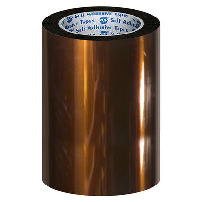 VCR kapton Tape 192mm / 08 inches Width - 33 Meters in Length - Amber Color - Pack of 1 Roll