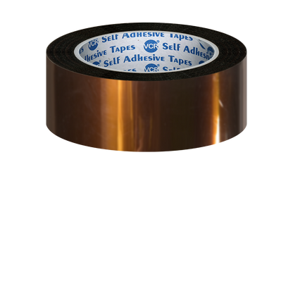 VCR kapton Tape 20mm / 0.80 inches Width - 33 Meters in Length - Amber Color - Pack of 1 Roll