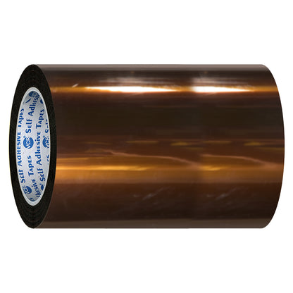 VCR kapton Tape 216mm / 09 inches Width - 33 Meters in Length - Amber Color - Pack of 1 Roll