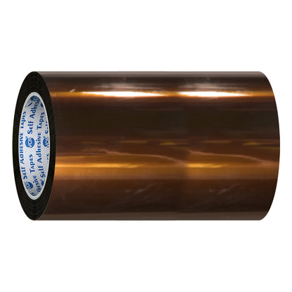 VCR kapton Tape 240mm / 10 inches Width - 33 Meters in Length - Amber Color - Pack of 1 Roll