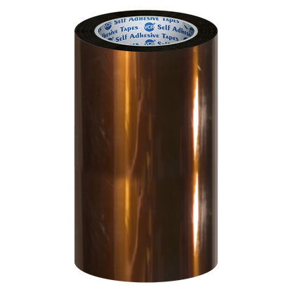 VCR kapton Tape 264mm / 11 inches Width - 33 Meters in Length - Amber Color - Pack of 1 Roll