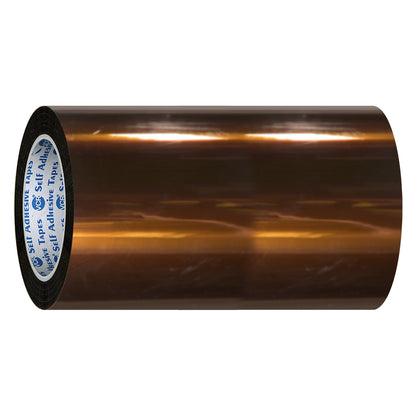 VCR kapton Tape 264mm / 11 inches Width - 33 Meters in Length - Amber Color - Pack of 1 Roll