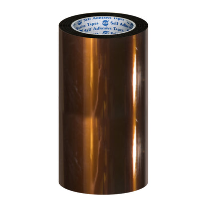 VCR kapton Tape 288mm / 12 inches Width - 33 Meters in Length - Amber Color - Pack of 1 Roll