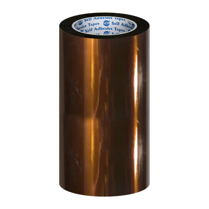VCR kapton Tape 288mm / 12 inches Width - 33 Meters in Length - Amber Color - Pack of 1 Roll