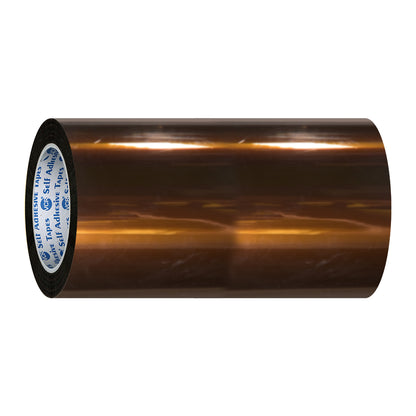 VCR kapton Tape 288mm / 12 inches Width - 33 Meters in Length - Amber Color - Pack of 1 Roll