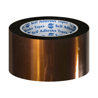 VCR kapton Tape 36mm / 1.5 inches Width - 33 Meters in Length - Amber Color - Pack of 1 Roll