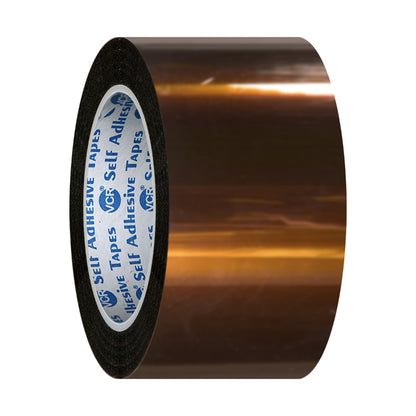 VCR kapton Tape 36mm / 1.5 inches Width - 33 Meters in Length - Amber Color - Pack of 1 Roll