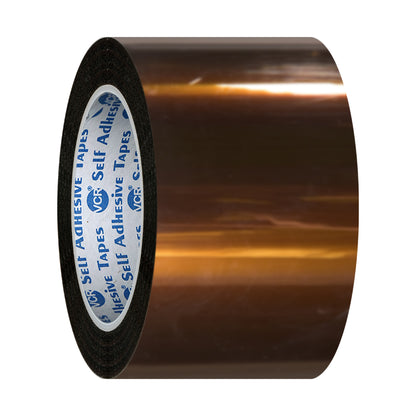 VCR kapton Tape 48mm / 02 inches Width - 33 Meters in Length - Amber Color - Pack of 1 Roll