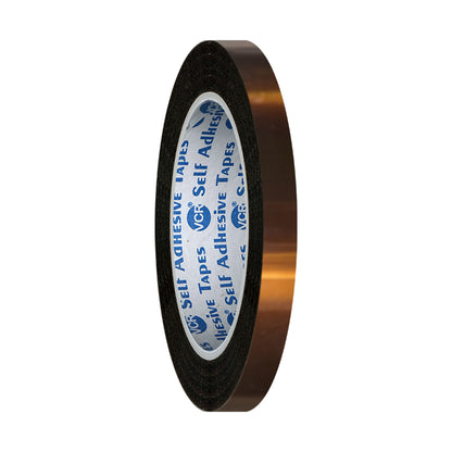 VCR kapton Tape 05mm / 0.20 inches Width - 33 Meters in Length - Amber Color - Pack of 1 Roll