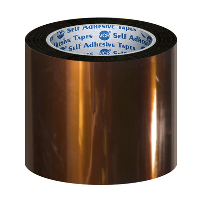 VCR kapton Tape 96mm / 04 inches Width - 33 Meters in Length - Amber Color - Pack of 1 Roll