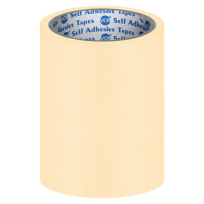 VCR Masking Tape - 20 Meters in Length 168mm / 07" Width - Easy Tear Tape, Best for Carpenter, Labelling, Painting and leaves no residue after a peel.