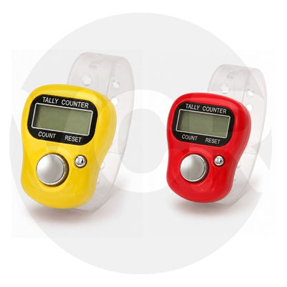 VCR 5-Digit Multicolor Mini Tally Counter Finger Ring with LCD Display, Reset Button & Adjustable Strap for Japa Mala, Meditation, Sports, Knitting, Running & Events