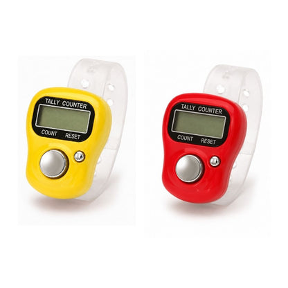 VCR 5-Digit Multicolor Mini Tally Counter Finger Ring with LCD Display, Reset Button & Adjustable Strap for Japa Mala, Meditation, Sports, Knitting, Running & Events