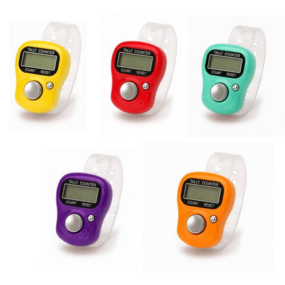 VCR 5-Digit Multicolor Mini Tally Counter Finger Ring with LCD Display, Reset Button & Adjustable Strap for Japa Mala, Meditation, Sports, Knitting, Running & Events
