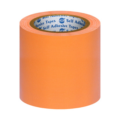 VCR Orange Duct Tape - 18 Meters in Length 120mm / 5" Width - Strong Book Binding Tape - Waterproof Heavy Duty Duct Tape