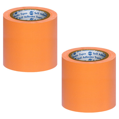 VCR Orange Duct Tape - 18 Meters in Length 120mm / 5" Width - Strong Book Binding Tape - Waterproof Heavy Duty Duct Tape