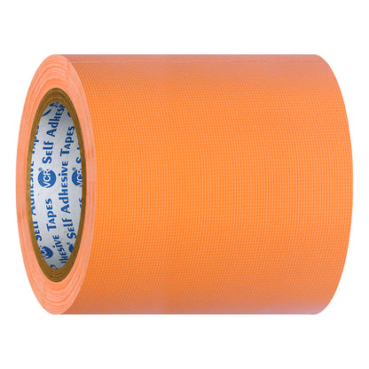 VCR Orange Duct Tape - 18 Meters in Length 144mm / 6" Width - Strong Book Binding Tape - Waterproof Heavy Duty Duct Tape