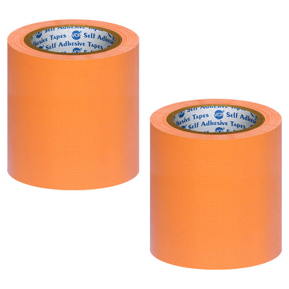 VCR Orange Duct Tape - 18 Meters in Length 144mm / 6" Width - Strong Book Binding Tape - Waterproof Heavy Duty Duct Tape