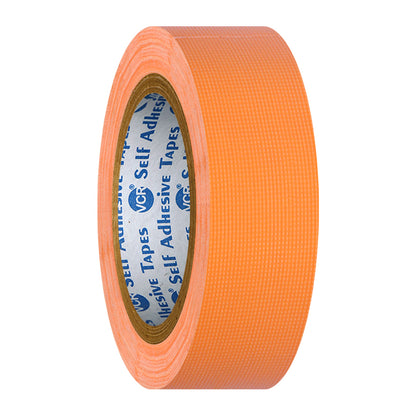 VCR Orange Duct Tape - 18 Meters in Length 24mm / 1" Width - Strong Book Binding Tape - Waterproof Heavy Duty Duct Tape