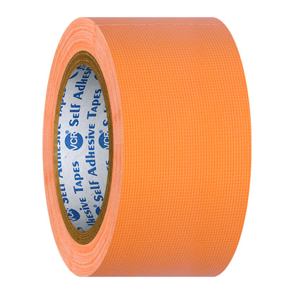 VCR Orange Duct Tape - 18 Meters in Length 48mm / 2" Width - Strong Book Binding Tape - Waterproof Heavy Duty Duct Tape