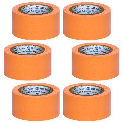 VCR Orange Duct Tape - 18 Meters in Length 48mm / 2" Width - Strong Book Binding Tape - Waterproof Heavy Duty Duct Tape