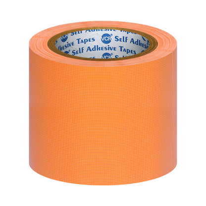 VCR Orange Duct Tape - 18 Meters in Length 96mm / 4" Width - Strong Book Binding Tape - Waterproof Heavy Duty Duct Tape