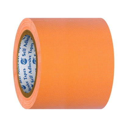 VCR Orange Duct Tape - 18 Meters in Length 96mm / 4" Width - Strong Book Binding Tape - Waterproof Heavy Duty Duct Tape