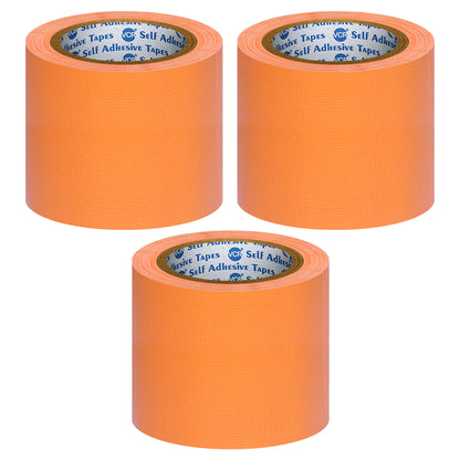 VCR Orange Duct Tape - 18 Meters in Length 96mm / 4" Width - Strong Book Binding Tape - Waterproof Heavy Duty Duct Tape
