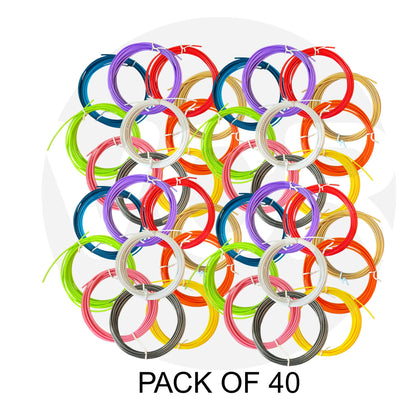 VCR High Temperature 3D Pen PLA Filament - 1.75mm Diameter - 5 Meter in Length - Multicolor Refill Set for USB Powered 3D Pen - DIY Crafts, Safe for Kids & Adults
