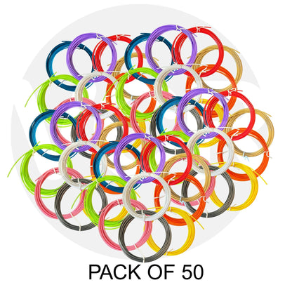 VCR High Temperature 3D Pen PLA Filament - 1.75mm Diameter - 5 Meter in Length - Multicolor Refill Set for USB Powered 3D Pen - DIY Crafts, Safe for Kids & Adults
