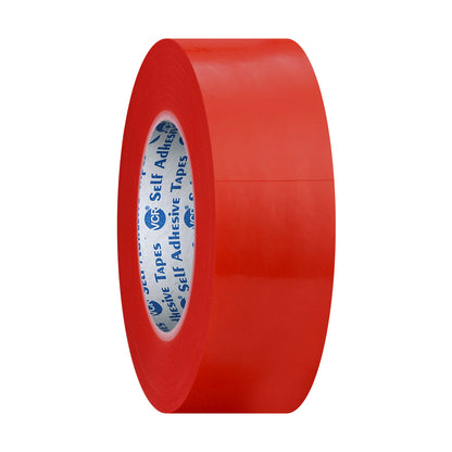 VCR RED Strong Acrylic Transparent Adhesive - Double Sided Heat Resistant - (Polyester Tape) - 45 Meters in Length - 32mm Width - 1 Roll Per Pack