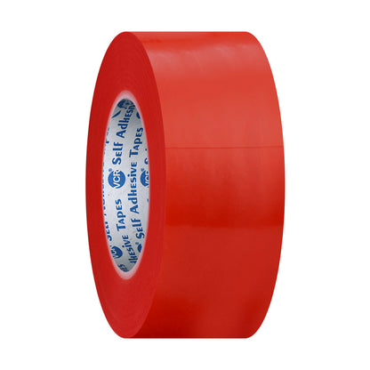 VCR RED Strong Acrylic Transparent Adhesive - Double Sided Heat Resistant - (Polyester Tape) - 45 Meters in Length - 36mm Width - 1 Roll Per Pack