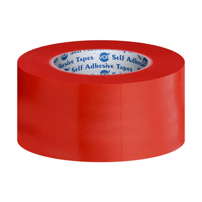 VCR RED Strong Acrylic Transparent Adhesive - Double Sided Heat Resistant - (Polyester Tape) - 45 Meters in Length - 44mm Width - 1 Roll Per Pack